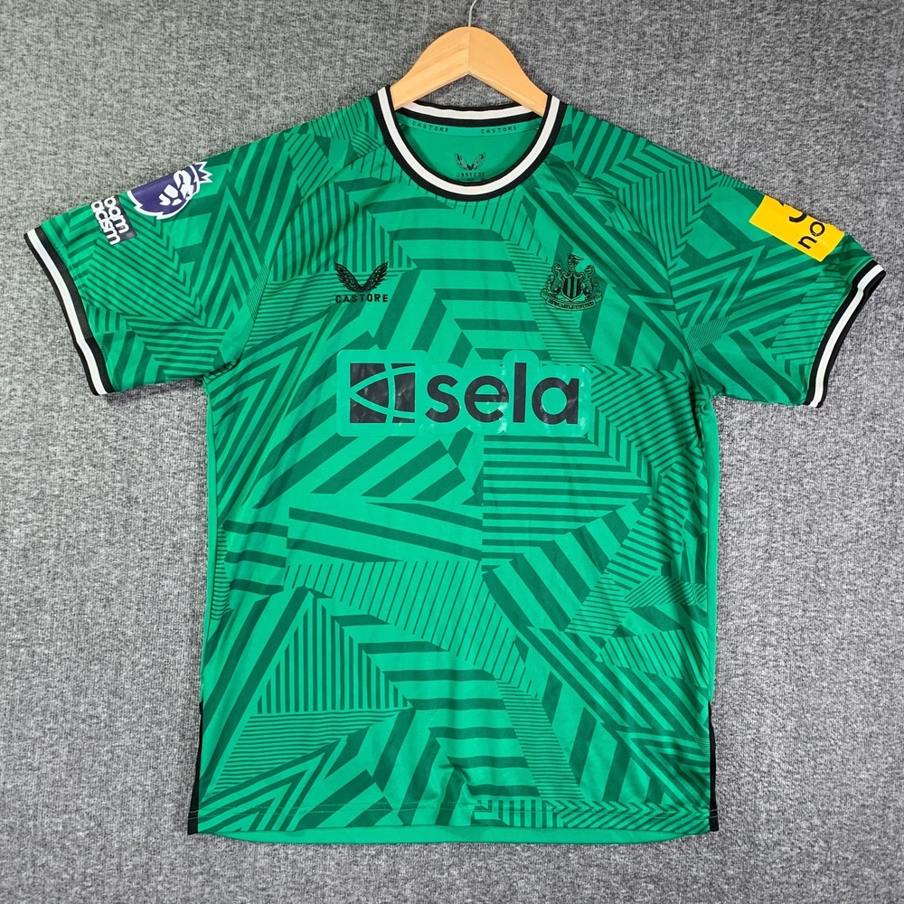 Newcastle United FC Jersey Men Medium Green 2023 Football Futbol Playera